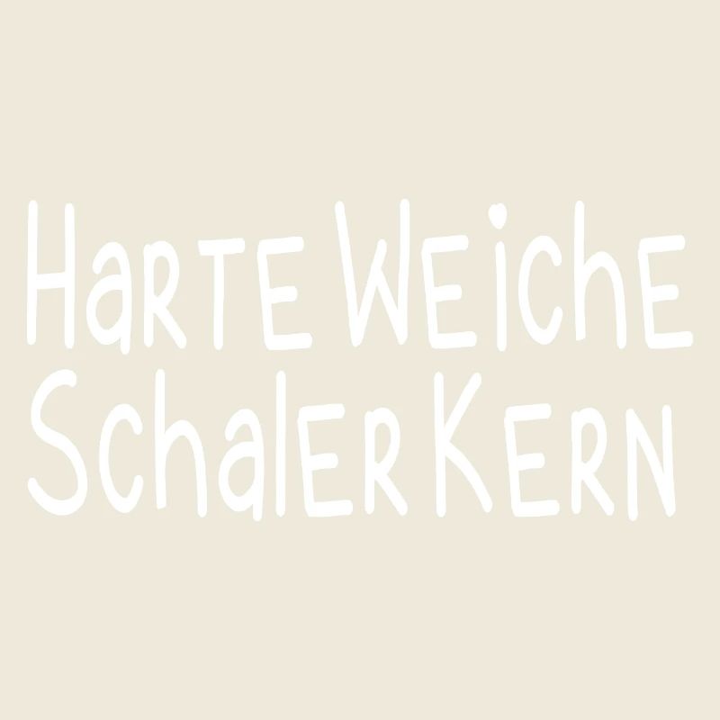 Harte Weiche Schaler Kern