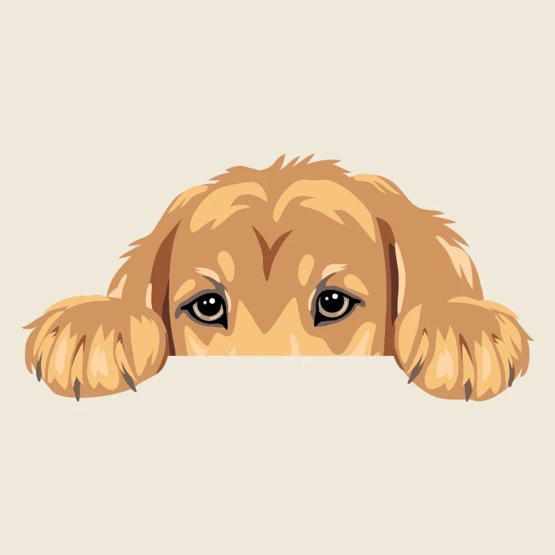 Drôle de chiot golden retriever