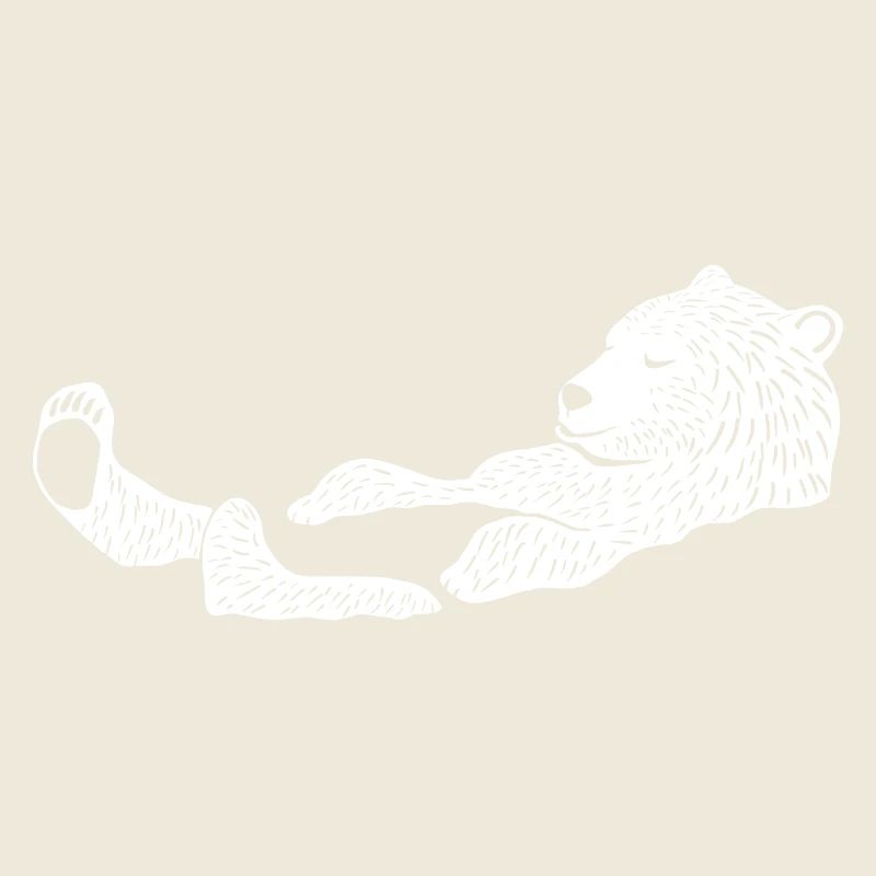 Ours blanc, le nageur