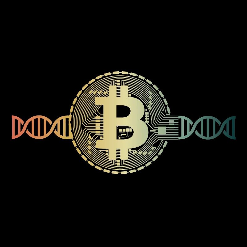 Bitcoin dans le sang Crypto-monnaie ADN DNS