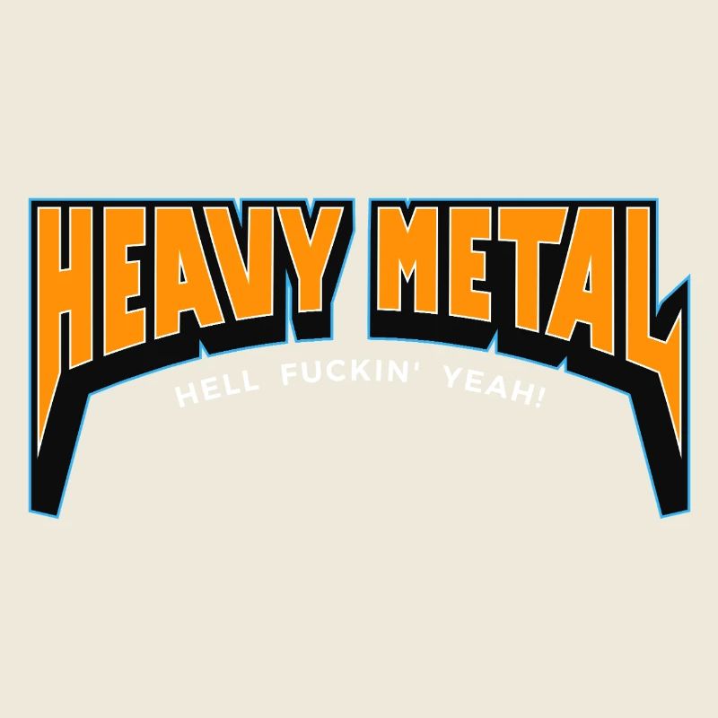 Heavy Metal Hell Yeah Text Logo