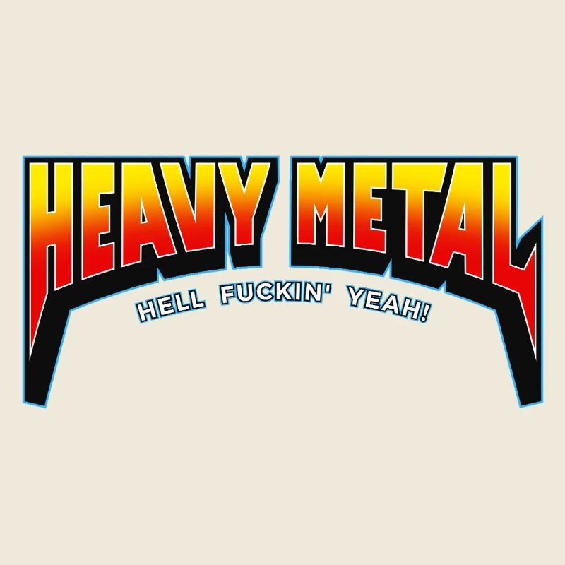 Heavy Metal Hell yes Text-Logo