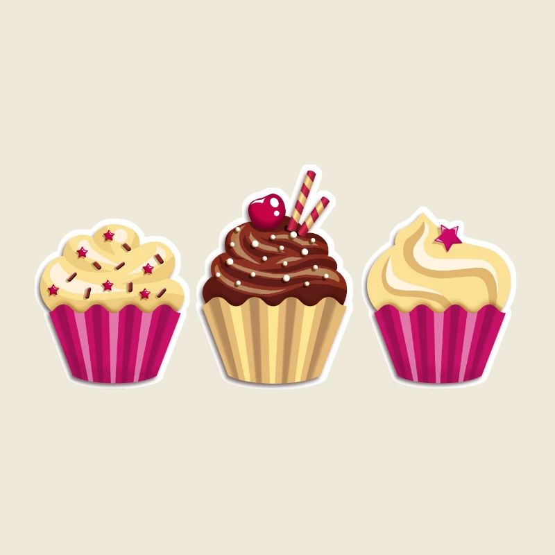 Cupcake - Muffin - Donut - Eis - Schokolade - DD