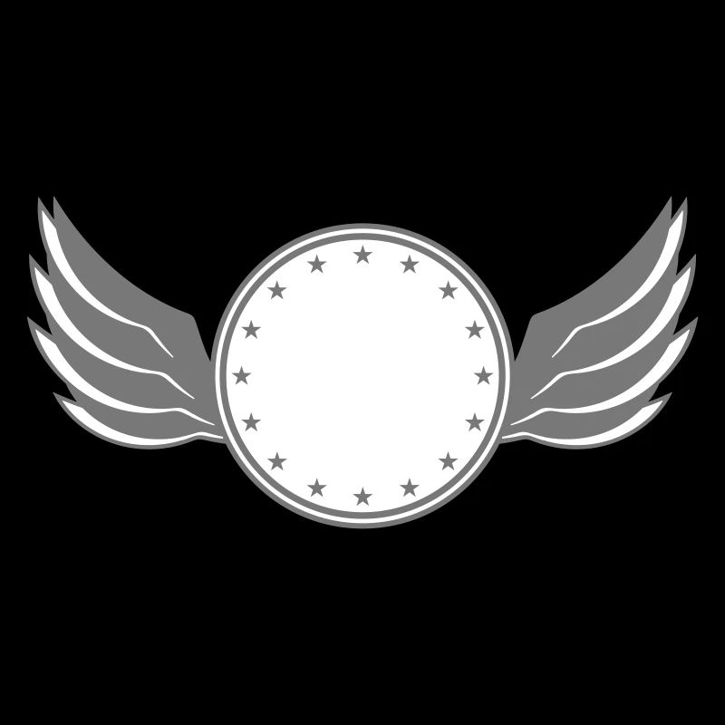 star circle frame round wing ring shield shield