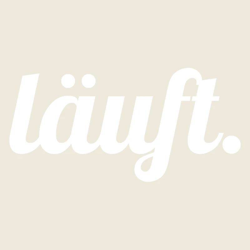 Läuft. Handlettering Script