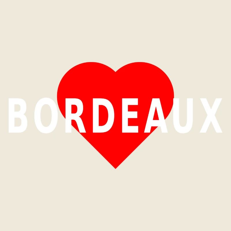 Bordeaux, rotes Herz