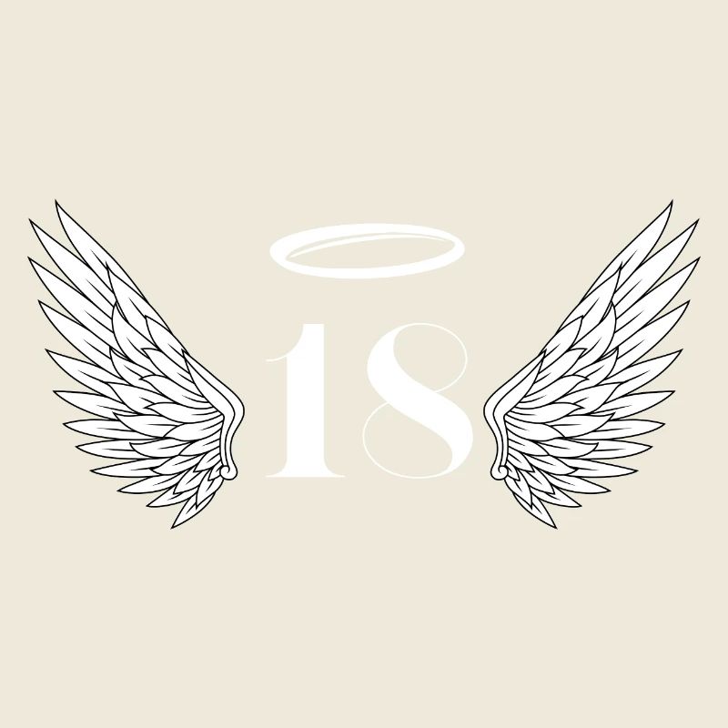 Numéro 18 ange - 18e anniversaire ailes