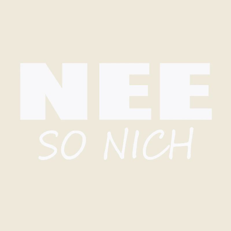 NON, PAS COMME ÇA