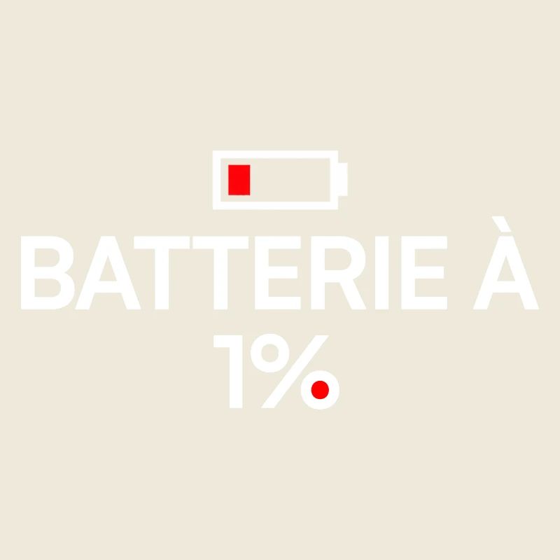 1% Humor moderne Ermüdungsbatterie