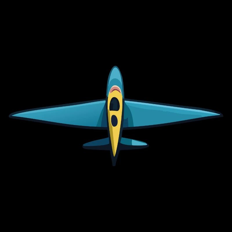 BleuPlaneur jaune