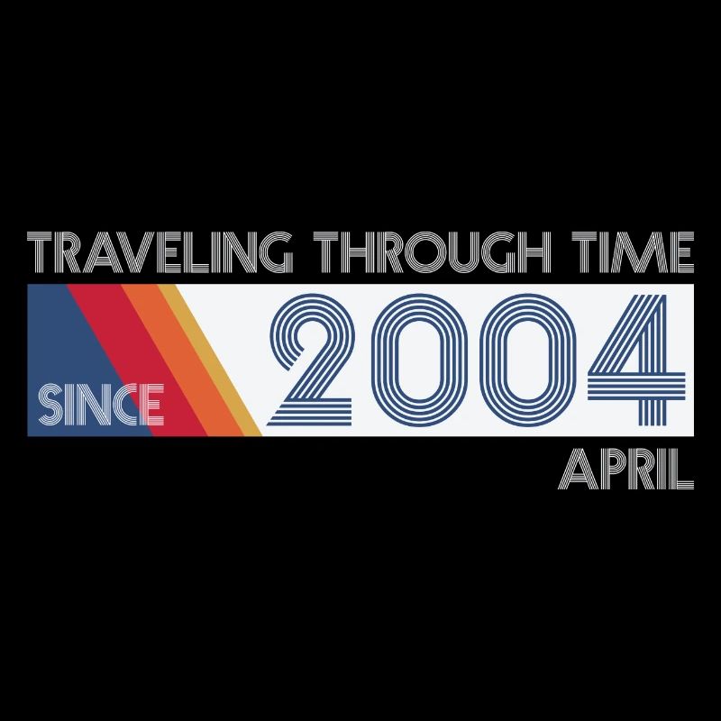 Funny Zeitreise Geburtstags Design April 2004