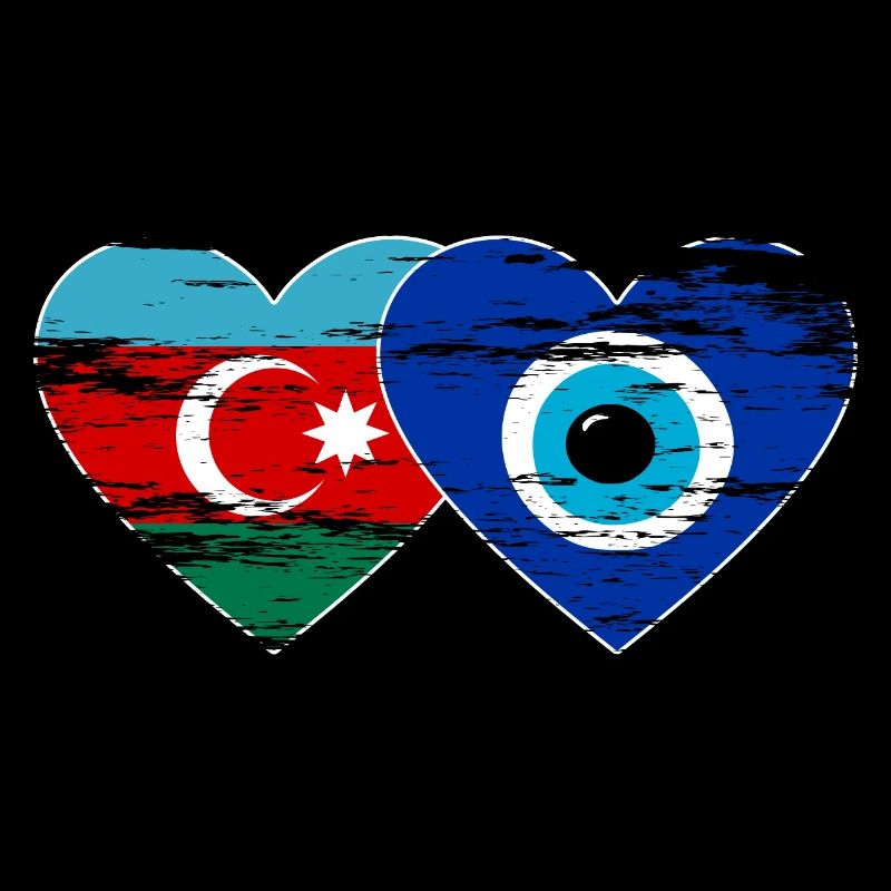 Azerbaïdjan Nazar drapeau perlé utilisé