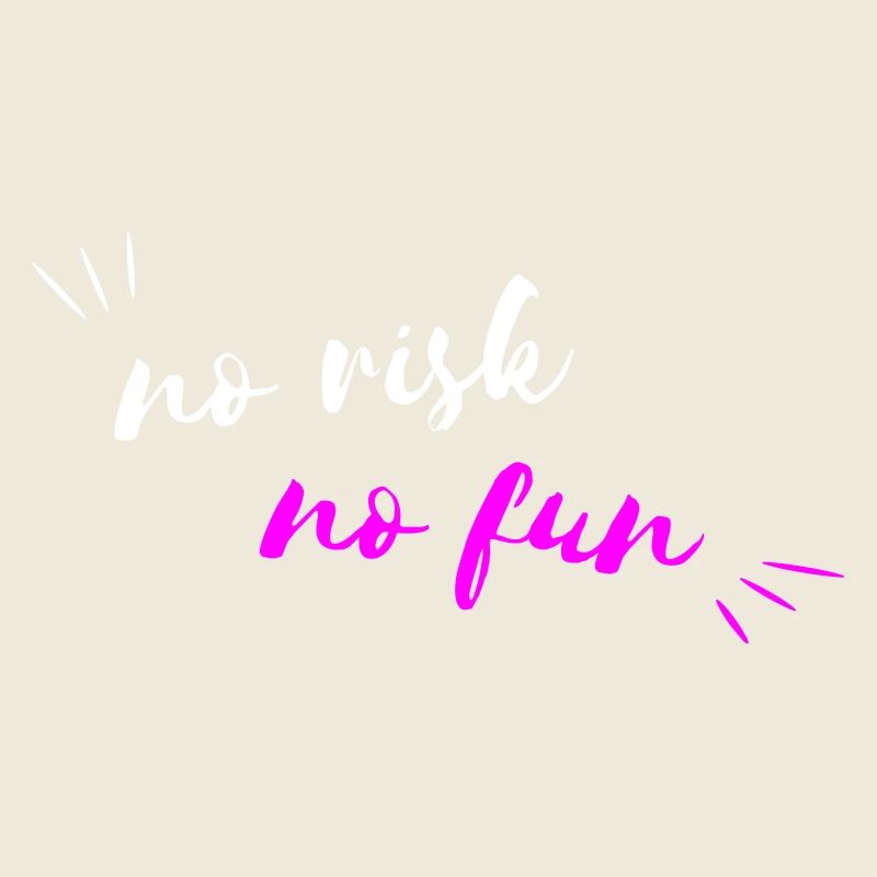 NO RISK NO FUN - Typography - Vectorgraphic