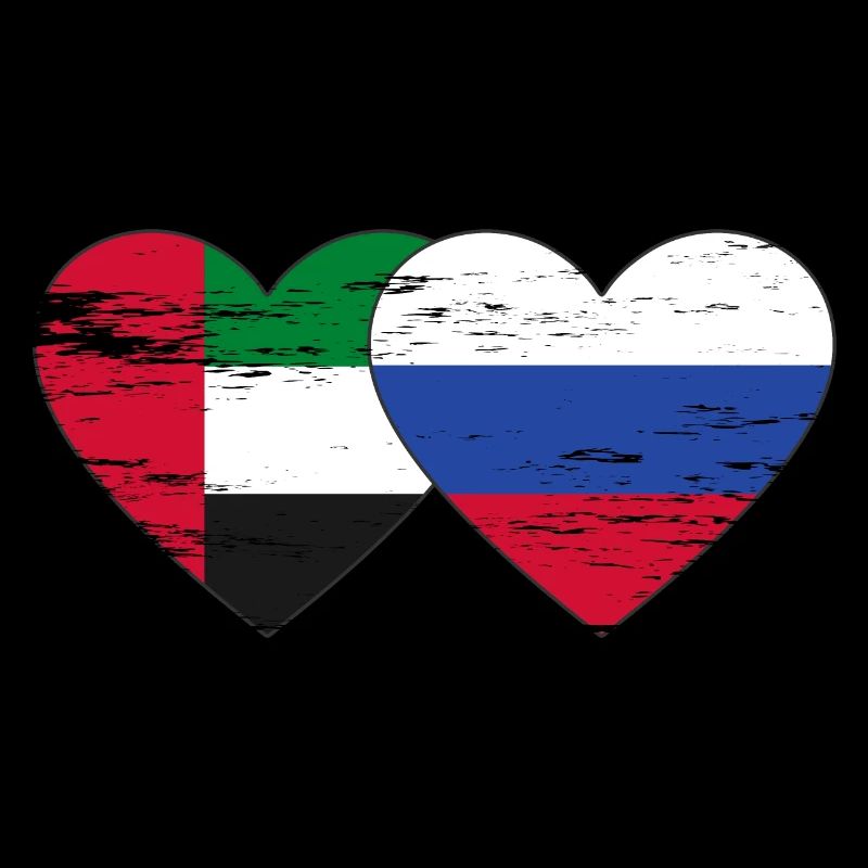 Émirats arabes unis Russie Cœur