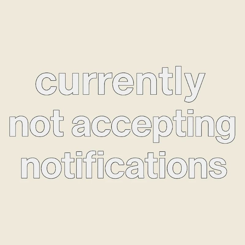n’accepte actuellement pas les notifications