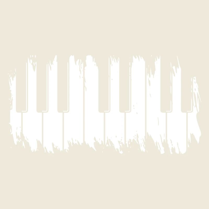 Claviers de piano grunge