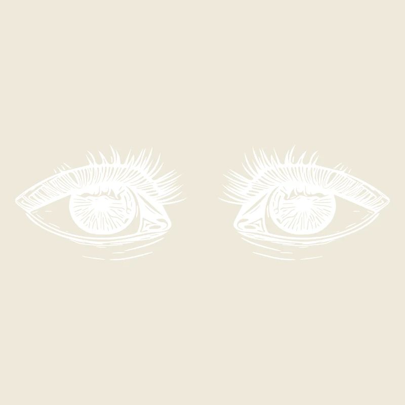 Yeux mignons avec des cils