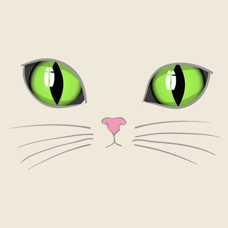 Cat green eyes