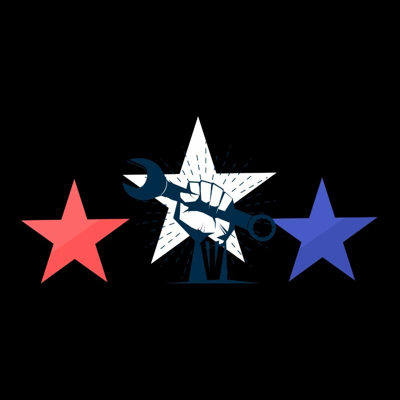 Labor Day Shirt - Stars & Work