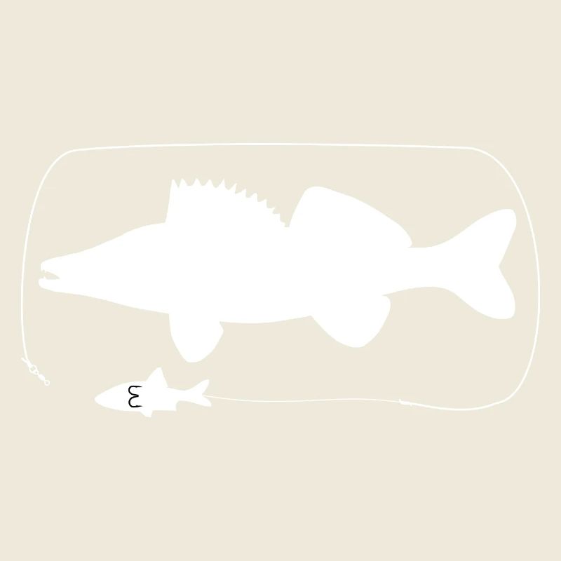 Zander with natural bait