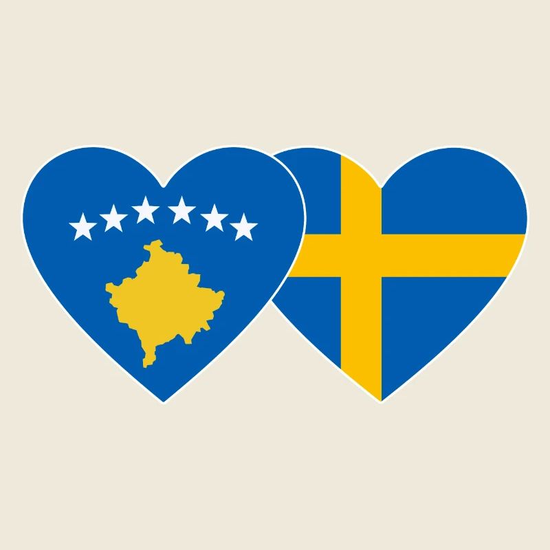 Drapeau du Kosovo Suède
