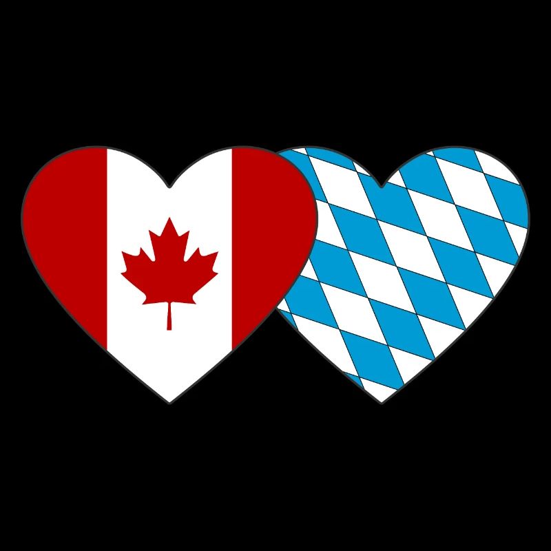 Drapeau du Canada Bavaria Cœur
