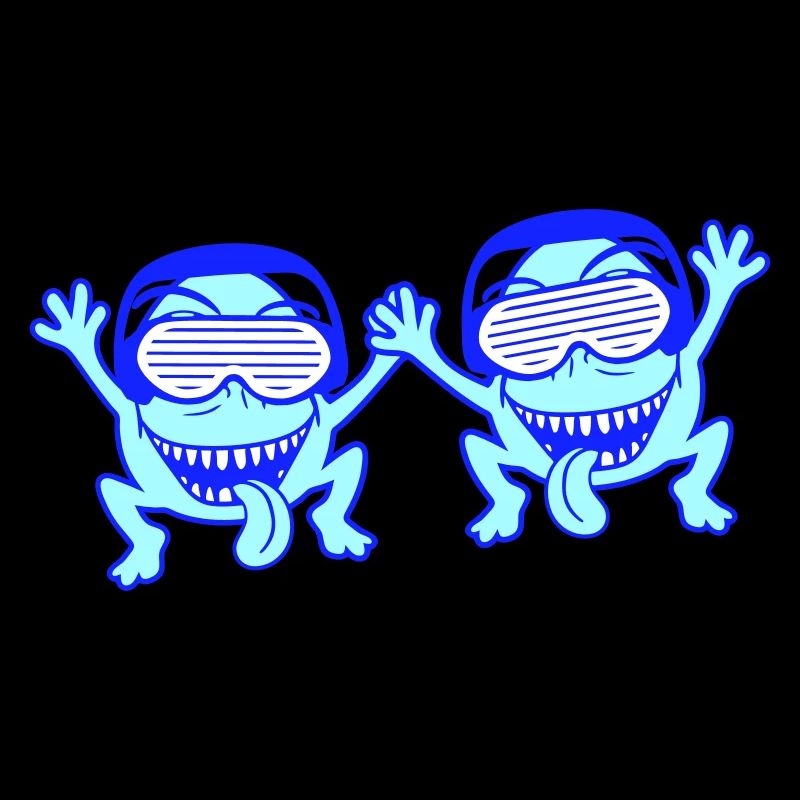 2 DJ Party Horror Monster Alien Alien Team