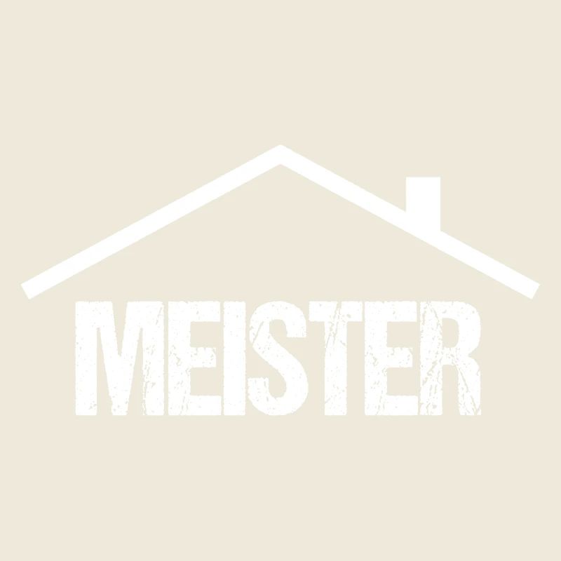 Logo de maître artisan avec toit