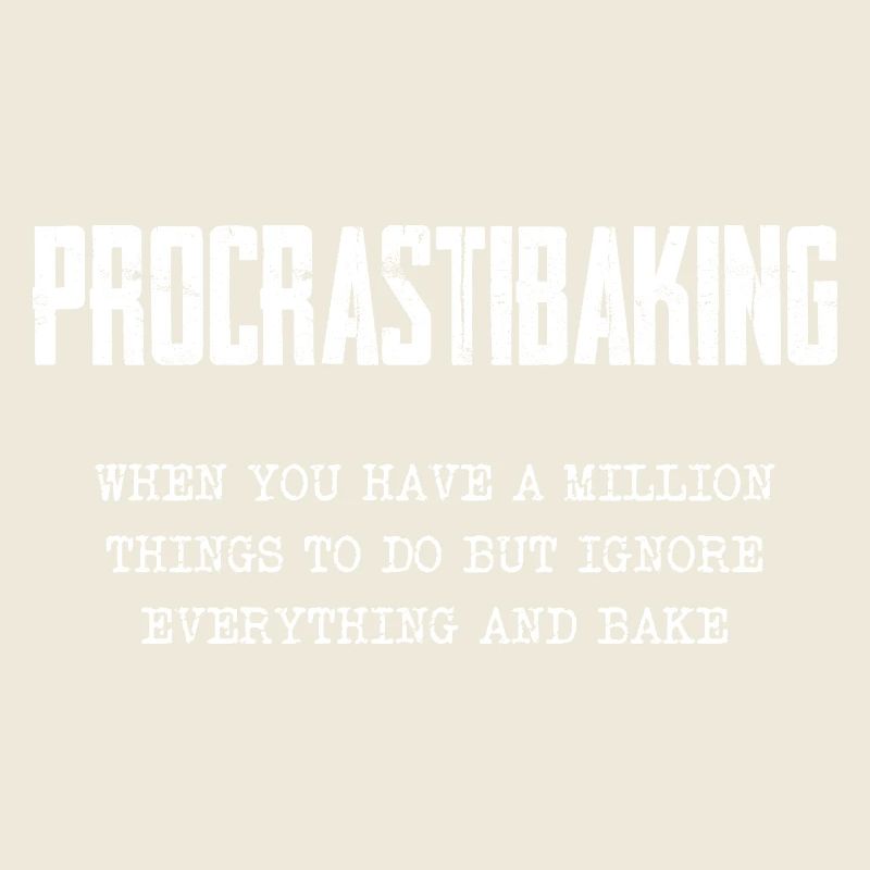 Procrastinating Baking Motif