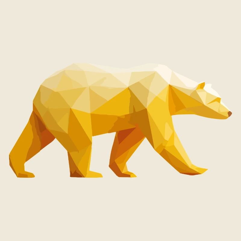 Polar Bär Polygon Eisbär Winter