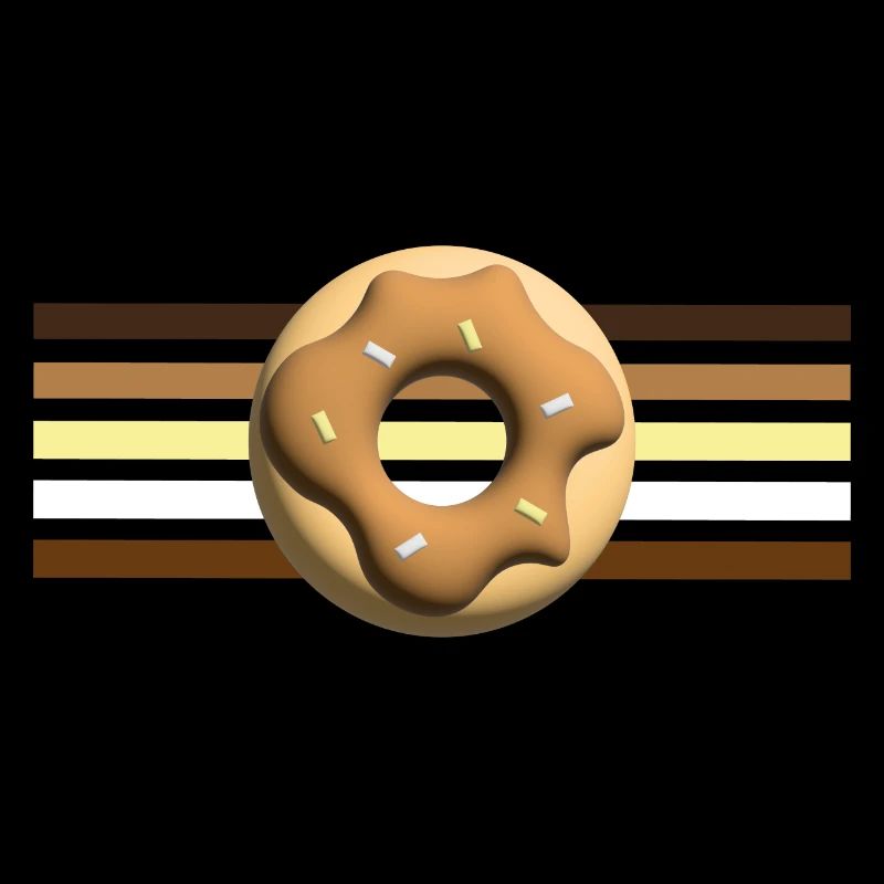 Herbst Donut mit Nougat, sehr lecker.