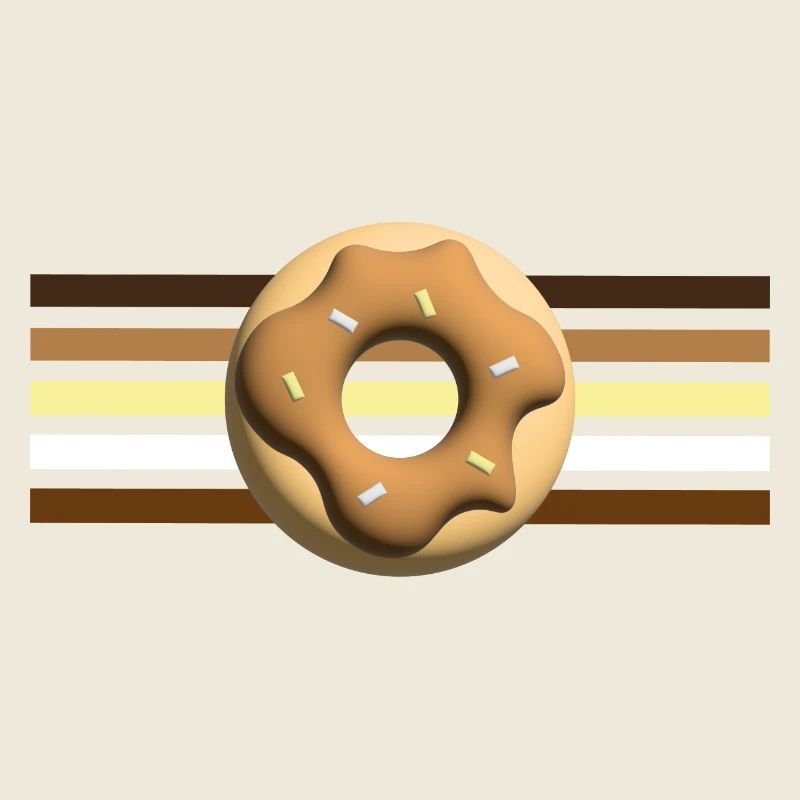 Herbst Donut mit Nougat, sehr lecker.