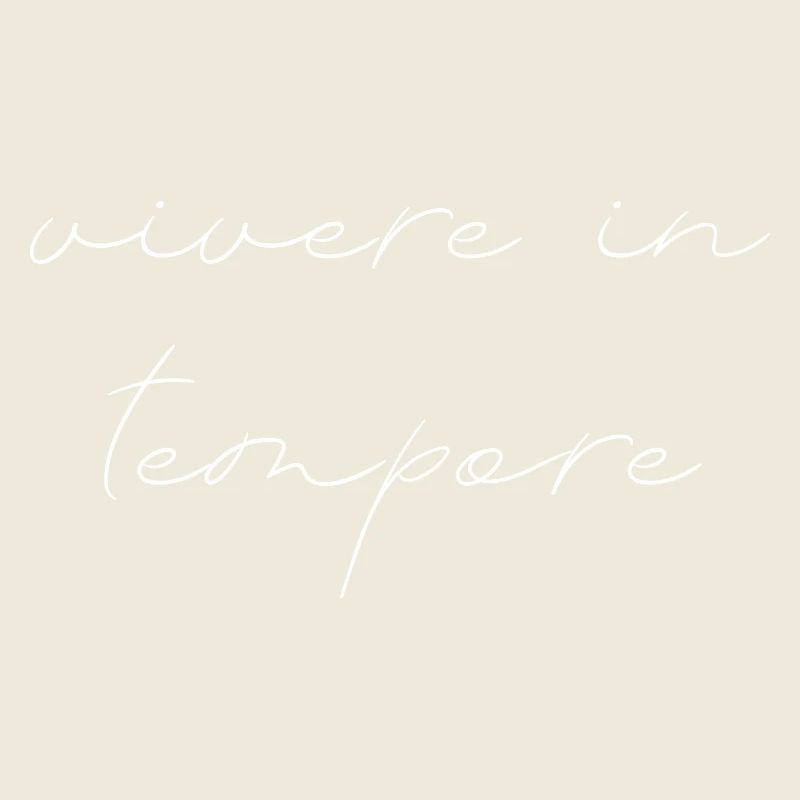 Minimalist lettering design in silver