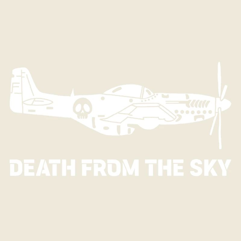 Avion de combat vintage (blanc)