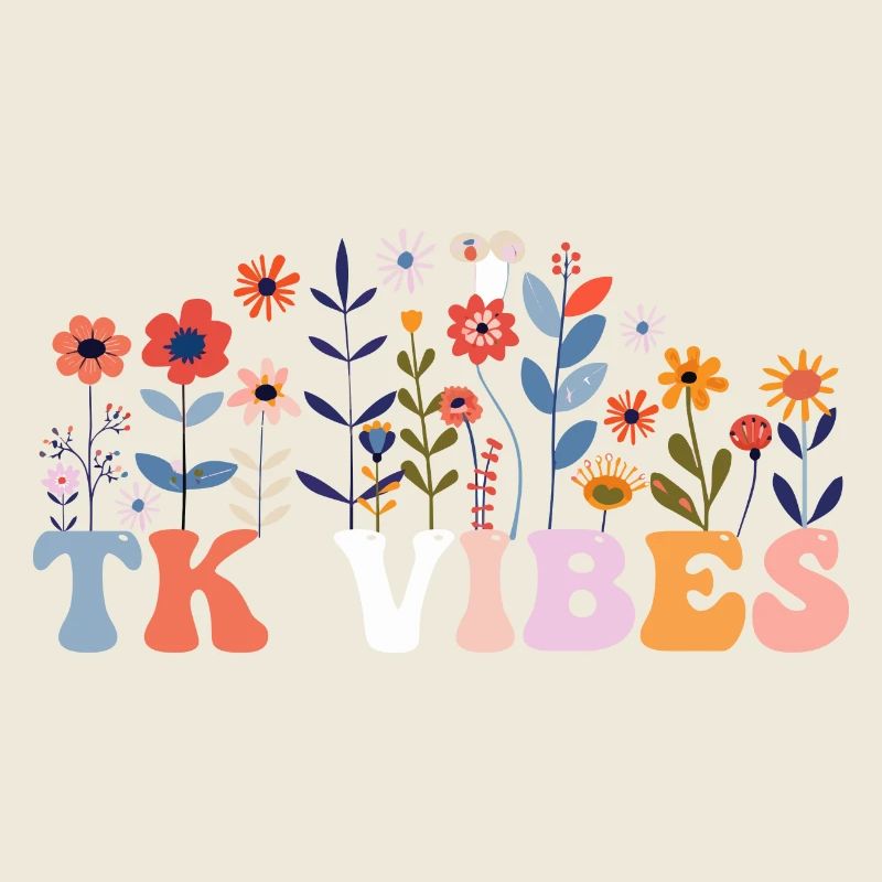TK Vibes Wildflower Retro Lehrer Daisy Kind