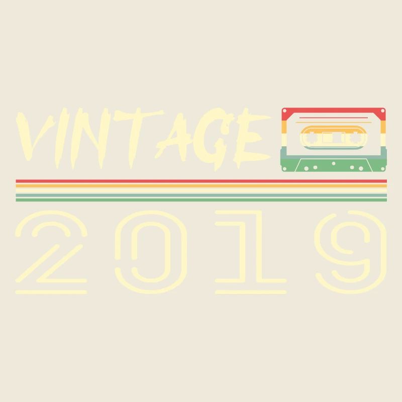 2019 Original 2019 Retro Birthday Gift 2019