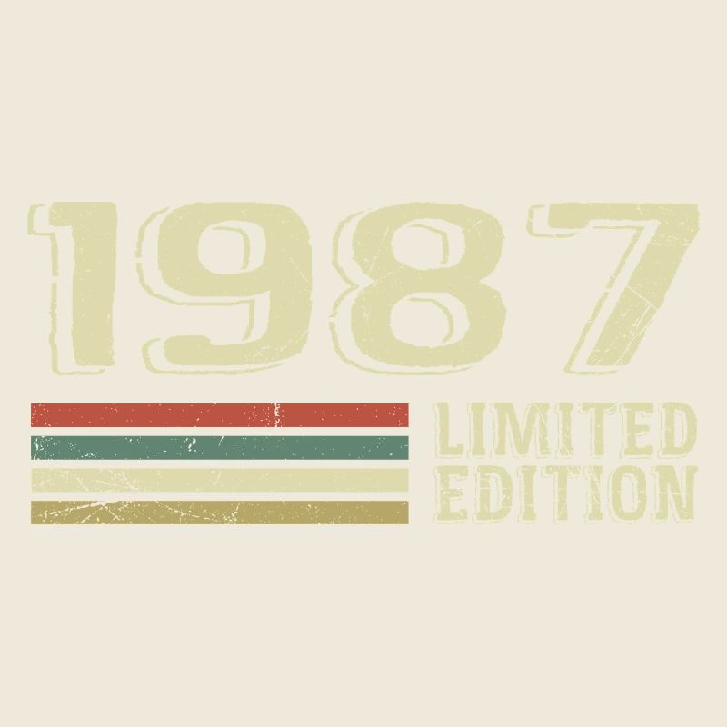 Born in 1987 Birthday 1987 Vintage 1987