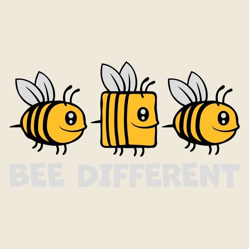 bee different Bienen Zitat