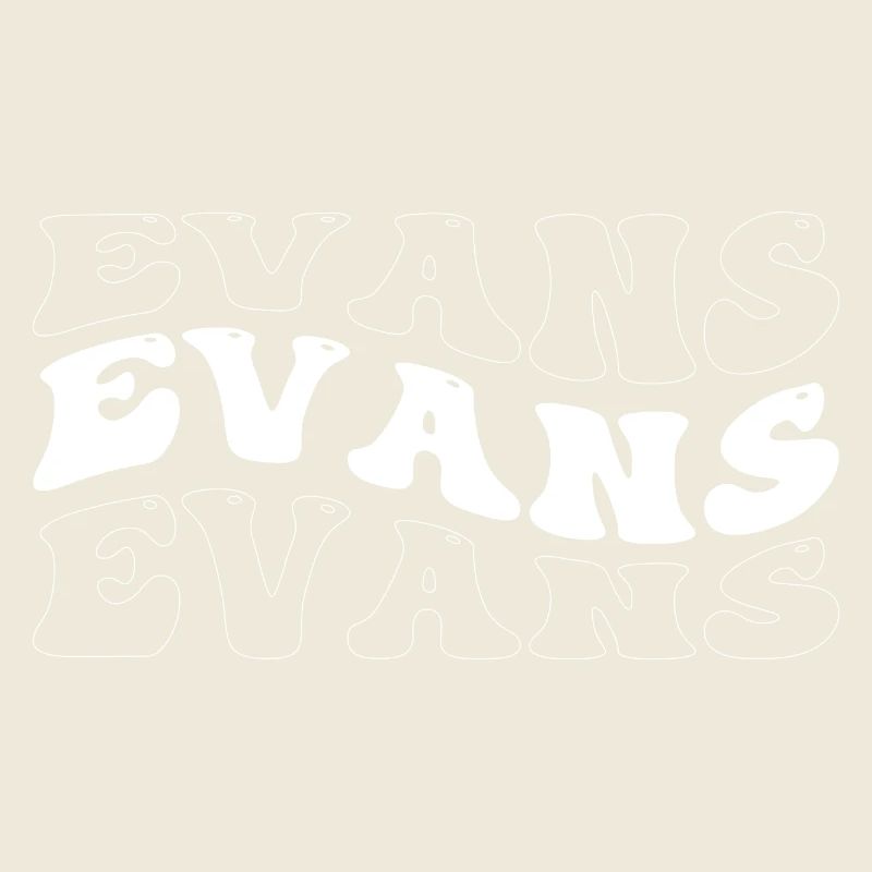Funny Evans Groovy 4 Men Women Cool Evans Tie Dye