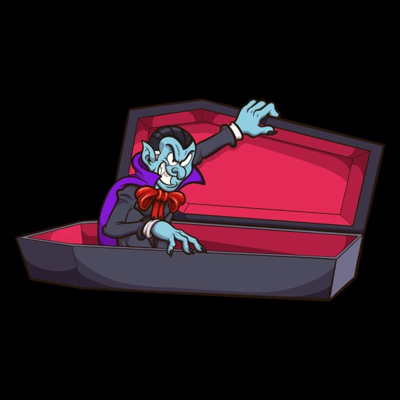 Vampire dans un cercueil