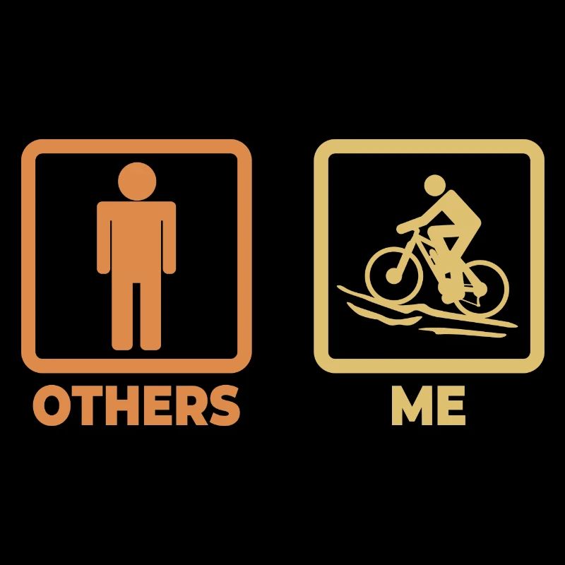 Mountainbiker Strichmännchen