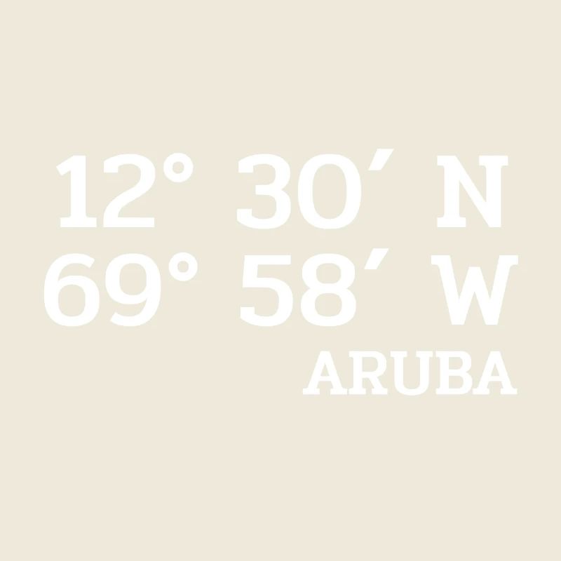 Aruba Coordinaters - Coordinates - Caribbean