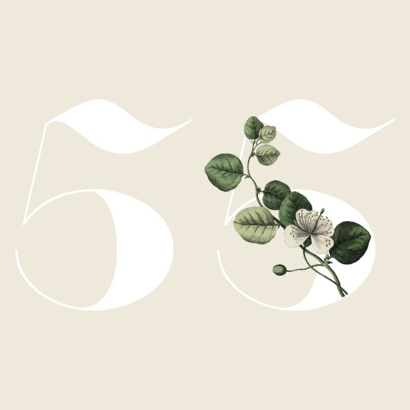 Nummer 55 Blumengrün - 55. Blumengeburtstag