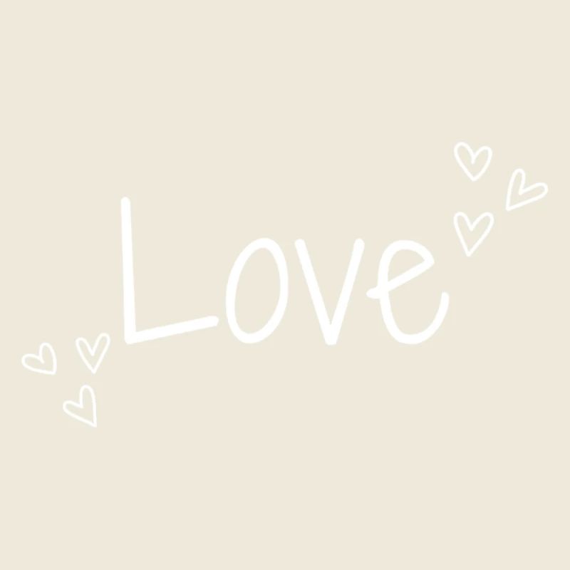 L’amour et les cœurs | Blanc