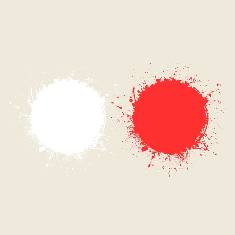 white red