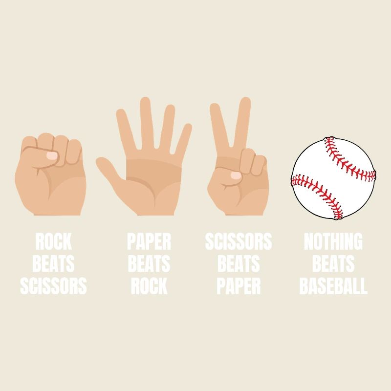 schere stein papier nichts schlägt baseball