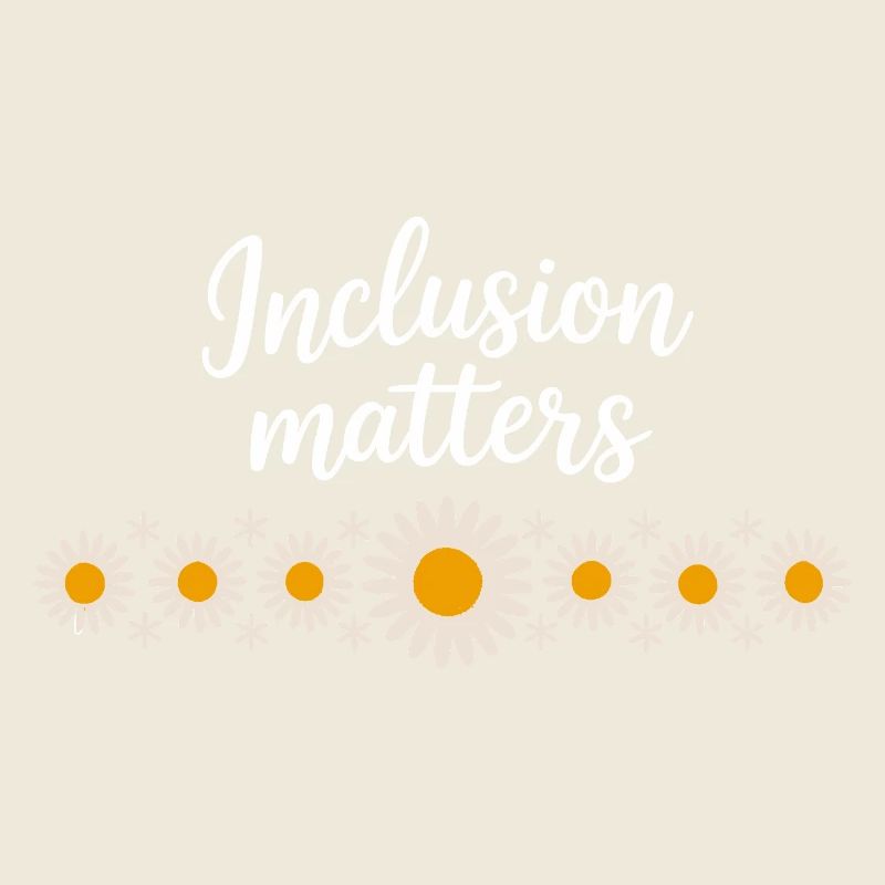 Inclusion matters mit Blütenkette