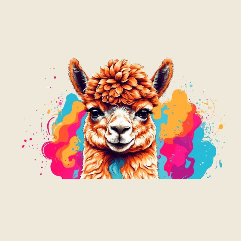 Llama Color Explosion