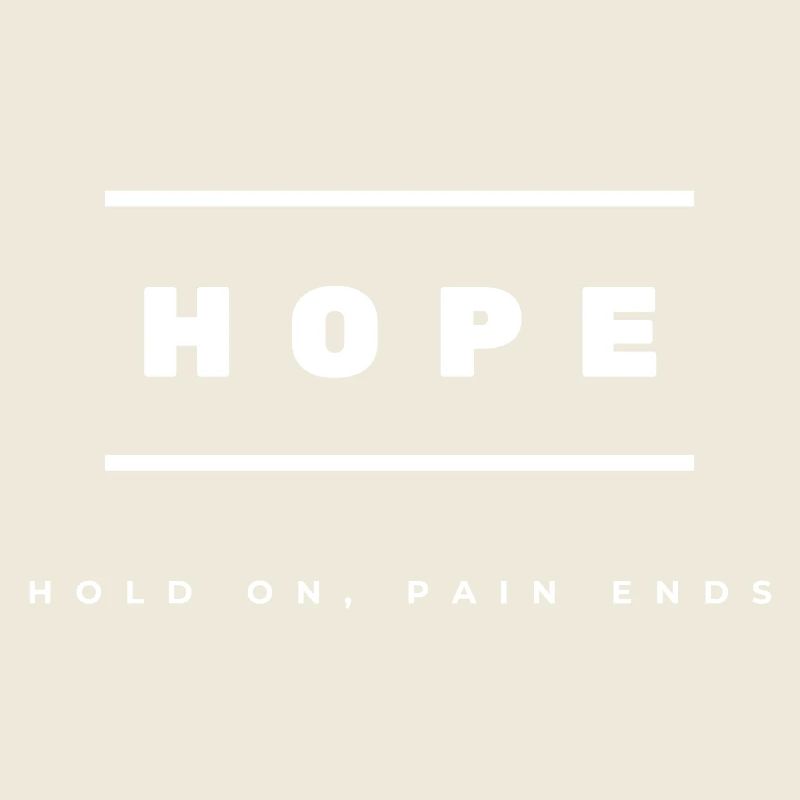 HOPE - Hold On Pain Ends (einfaches Logo)