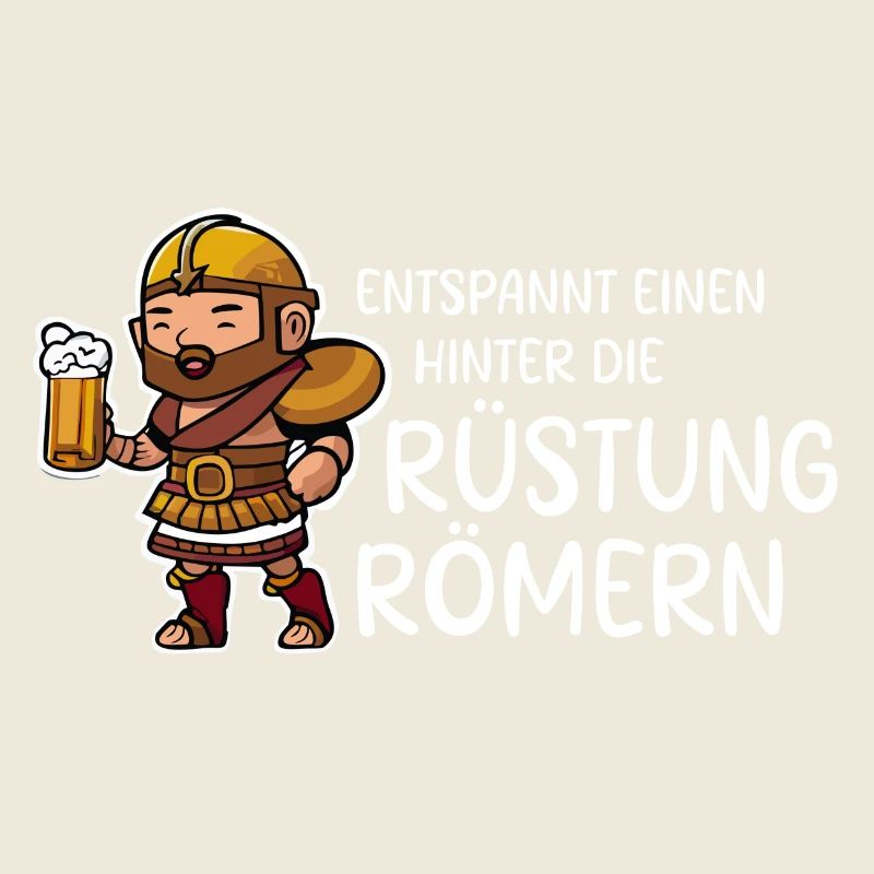 Entspannt einen hinter die Rüstung römern